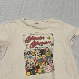 Re/done denim Wonder Woman Graphic Tee